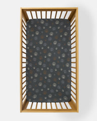 Peace & Love Fitted Crib Sheet