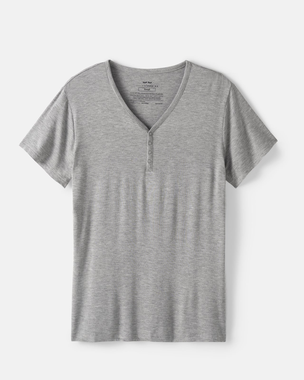 Heather Gray Women's Short Sleeve Pajama Top