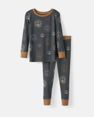 Peace & Love Ribbed Two-Piece Pajama Set