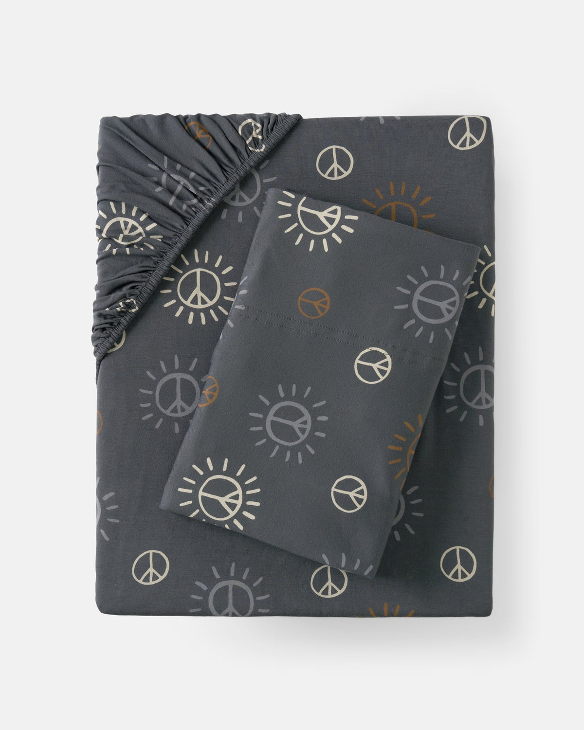 Peace & Love Twin Sheet Set