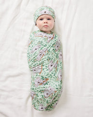 Koala Cuddles Swaddle & Beanie Set