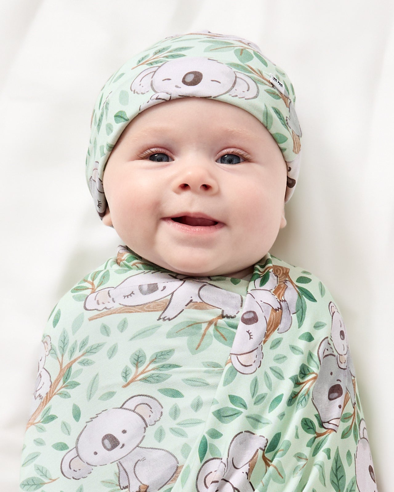 Koala Cuddles Swaddle & Beanie Set