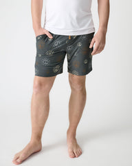 Peace & Love Ribbed Men's Pajama Shorts