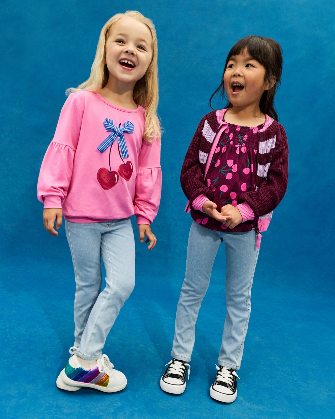 Cherry Charm Drop Shoulder Crewneck