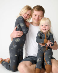Peace & Love Ribbed Two-Piece Pajama Set