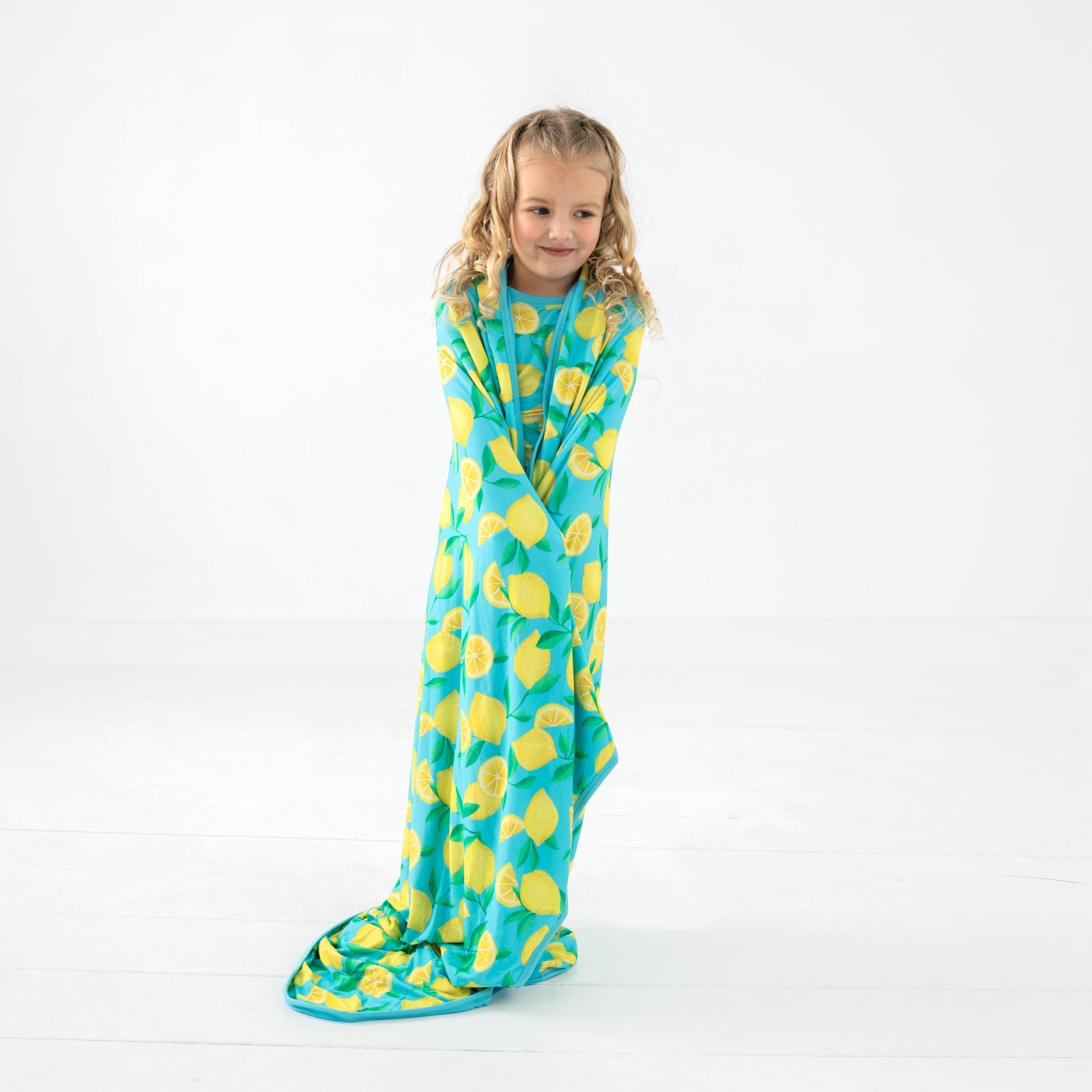 Blue Sunny Citrus Large Cloud Blanket®