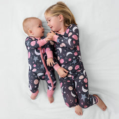 Pink To the Moon & Back Two-Piece Pajama Set