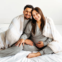 Heather Oatmeal Stripe Oversized Cloud Blanket®