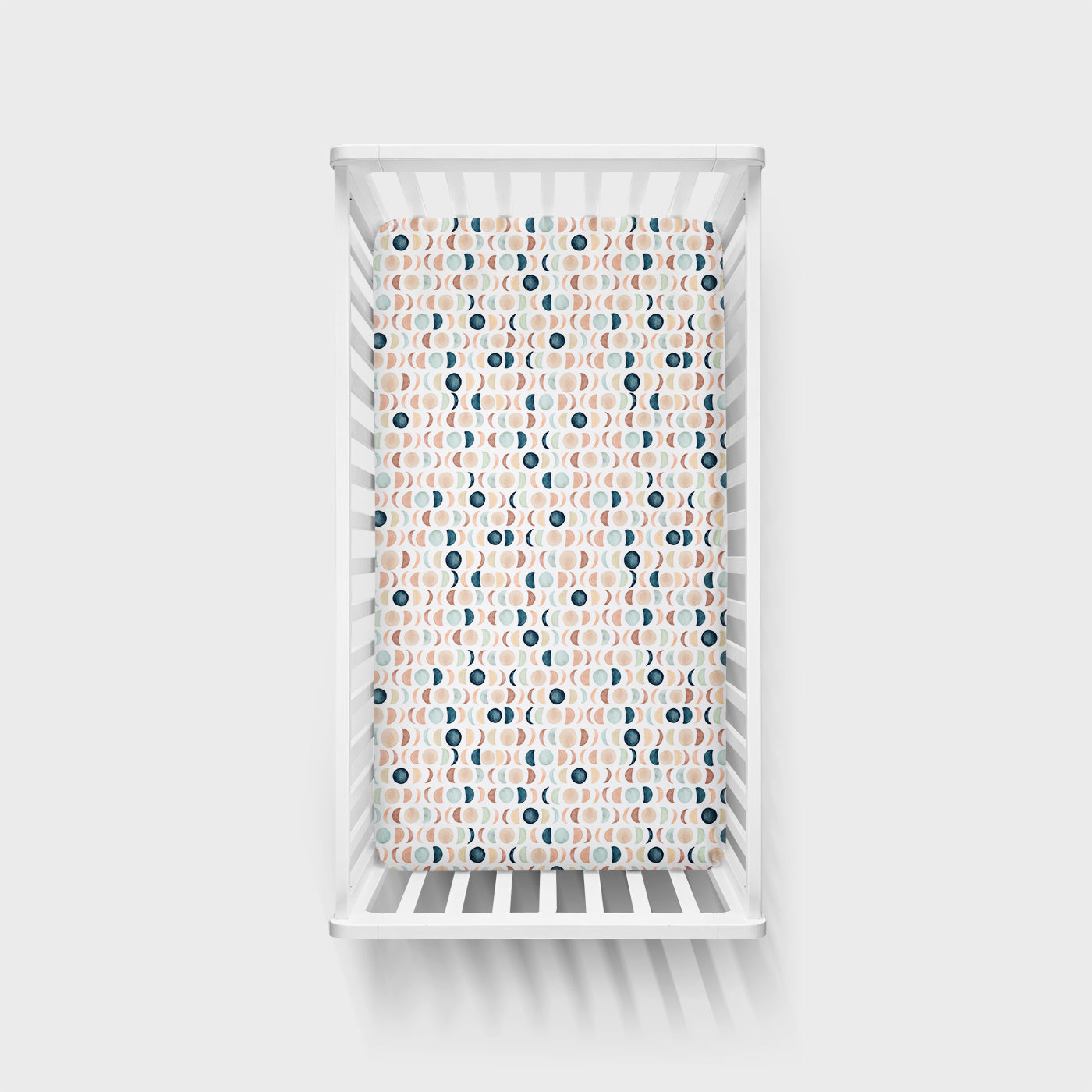Luna Neutral Fitted Crib Sheet