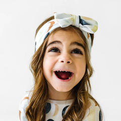 Luna Neutral Luxe Bow Headband