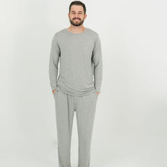 Heather Gray Men's Pajama Top