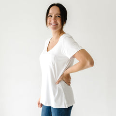 Bright White Women's Perfect Pocket Tee